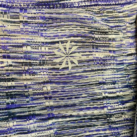 Athleta Fastest Track Space Dye Blue Purple Muscle Tank Size Small - Picture 8 of 8